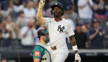 Chisholm homers twice and Schlittler wins MLB debut as Yankees top Mariners 9-6