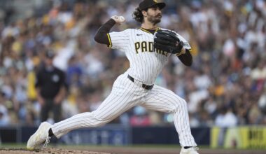 Padres right-hander Cease hit in back of head with 1-hopper, stays in game