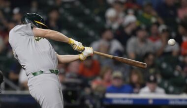 Rookie Nick Kurtz hits 4 homers as Athletics beat Astros 15-3
