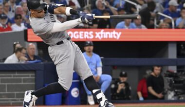 Yankees' Judge to go on IL with flexor strain but no UCL damage in elbow