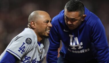 Slumping Dodgers shortstop Mookie Betts benched against Brewers
