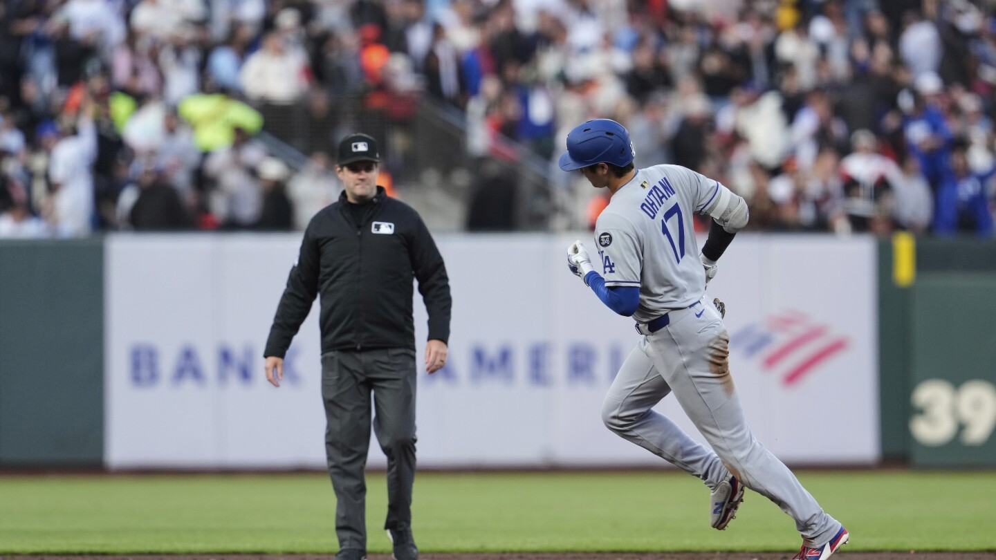 Shohei Ohtani crushes 32nd home run into San Francisco's McCovey Cove