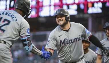 Rangers get slugging corner infielder Jake Burger from Marlins for prospects and sign a reliever