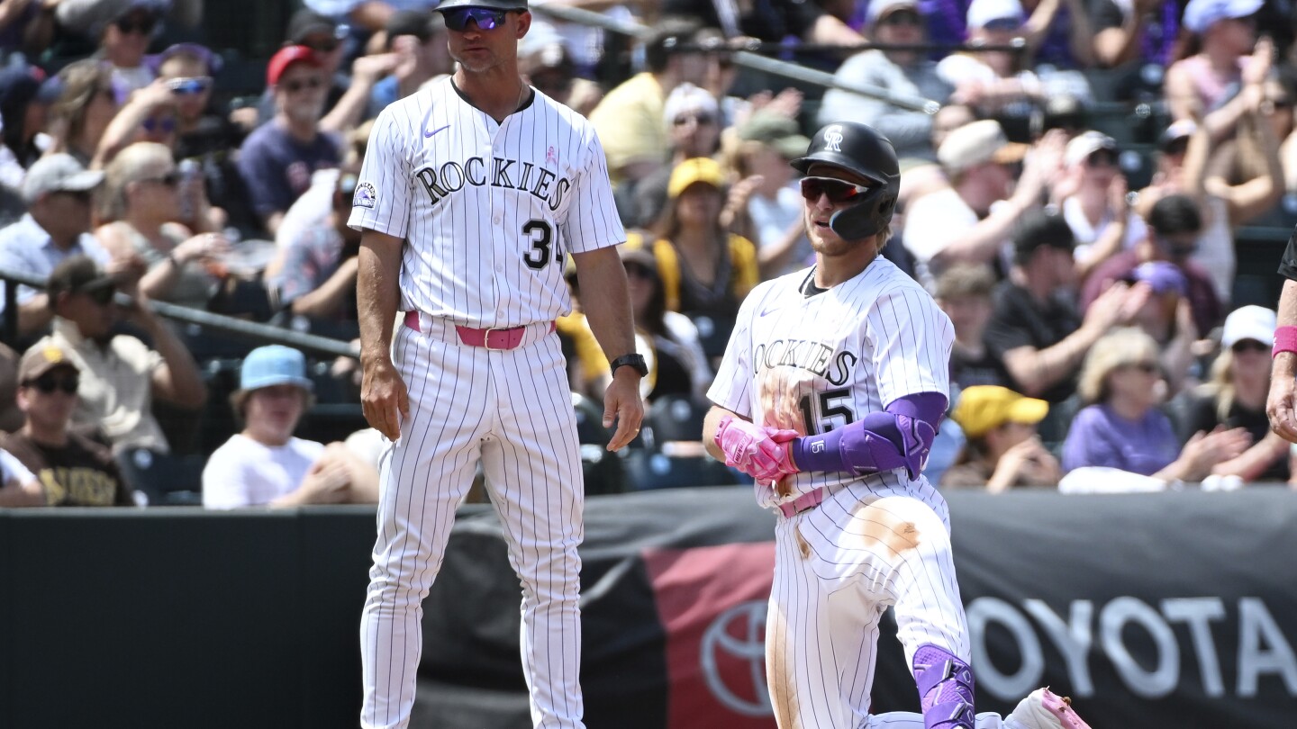 Goodman hits a double, a triple and a HR and has 5 RBIs as Rockies beat Padres 9-3