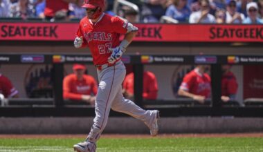 Mike Trout homers, but Angels get swept by Mets to end trip