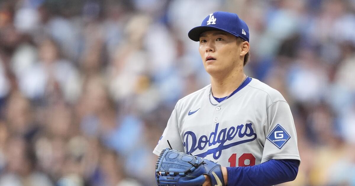 Dodgers can't overcome horrific first inning in loss to Brewers