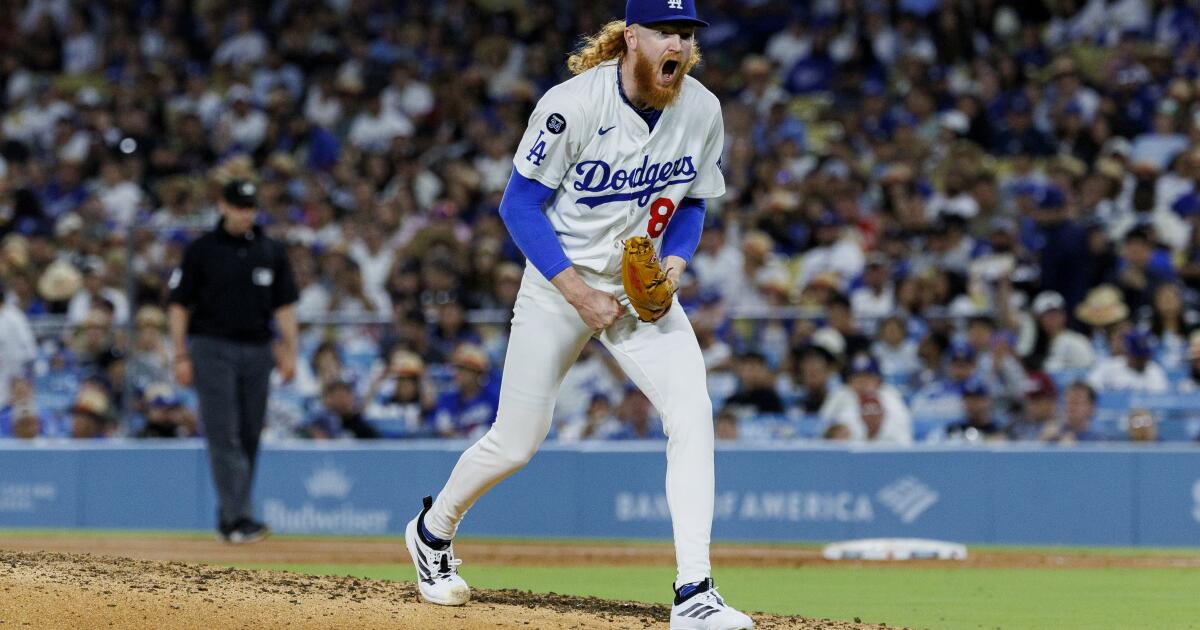 Dustin May has his best start of season as Dodgers sweep White Sox