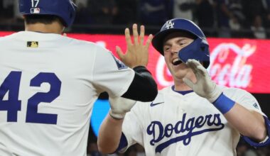 Dodgers continue Jackie Robinson Day dominance on Will Smith homer