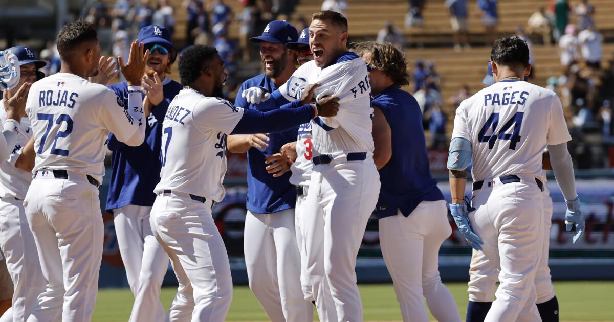 Freddie Freeman's walk-off hit saves the day and lifts the Dodgers