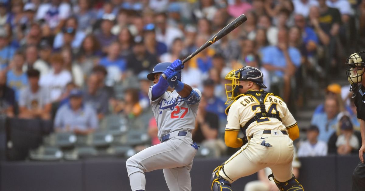 Dodgers score: Offense struggles, Brewers come back to win 3-2 in 10th