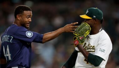 The Seattle Mariners flail and flop and fail to win game two against the Sacramento Athletics