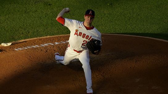 Jul 9, 2025; Anaheim, California, USA; Los Angeles Angels starting pitcher Kyle Hendricks (28) delivers in the third inning against the Texas Rangers at Angel Stadium. Mandatory Credit: Jayne Kamin-Oncea-Imagn Images Jul 9, 2025; Anaheim, California, USA; Los Angeles Angels starting pitcher Kyle Hendricks (28) delivers in the third inning against the Texas Rangers at Angel Stadium. Mandatory Credit: Jayne Kamin-Oncea-Imagn Images