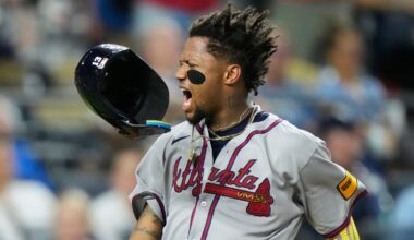 Acuña, Ozuna and Riley homer as Braves end 5-game skid and Royals tie club mark with 14 walks