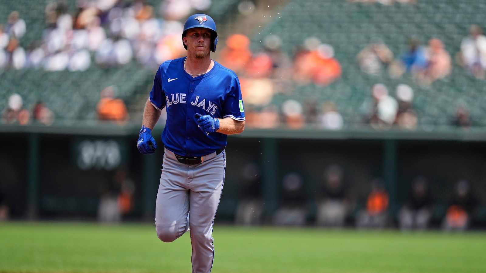 Nathan Lukes' 3-run homer helps the Blue Jays avoid a sweep with a 9-8 win over the Orioles