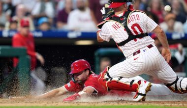 Schwarber's grand slam, Harper's homer lead Phillies to 9-5 win over Angels