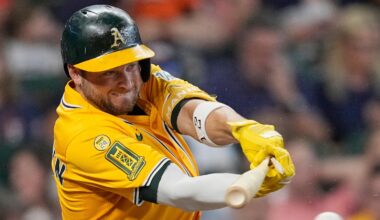 Andujar, Langeliers homer in 1st, A’s beat Astros 7-1 to complete series sweep