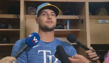 Two-time All-Star Shane McClanahan will not return to action this season after having a procedure Monday to relieve a nerve issue in his left triceps. (Spectrum News image)