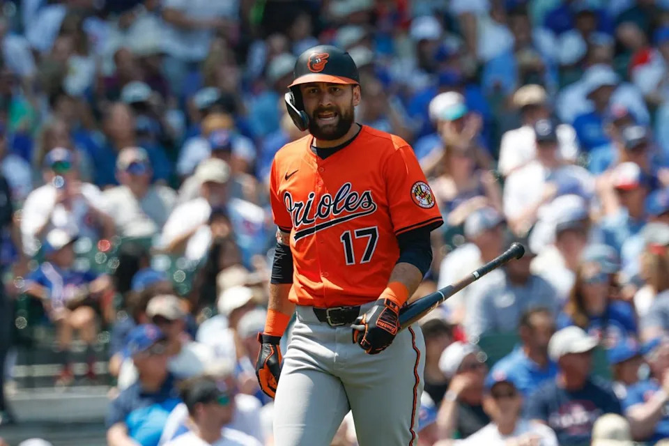 Baltimore Orioles outfielder Colton Cowser (17)© Kamil Krzaczynski-Imagn Images