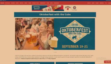 Chicago Cubs are hosting their first Oktoberfest at Wrigley Field
