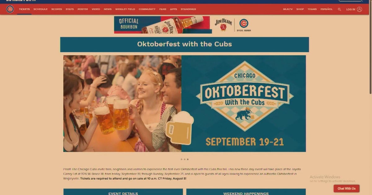 Chicago Cubs are hosting their first Oktoberfest at Wrigley Field