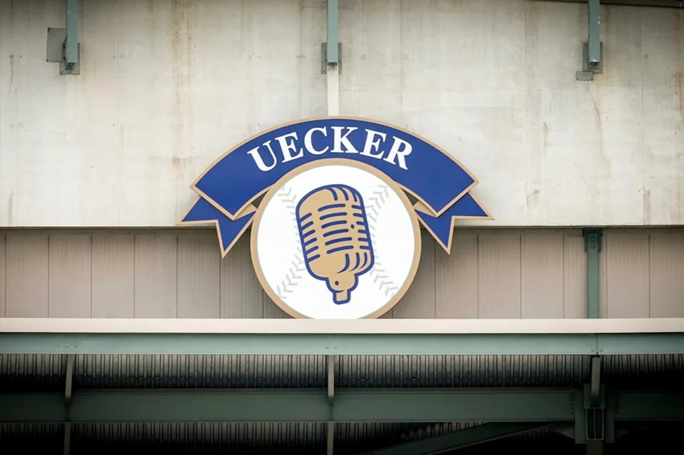 A freshly re-done plaque honoring iconic Milwaukee Brewers broadcaster Bob Uecker was unveiled just in time for a celebration of life ceremony Aug. 24.