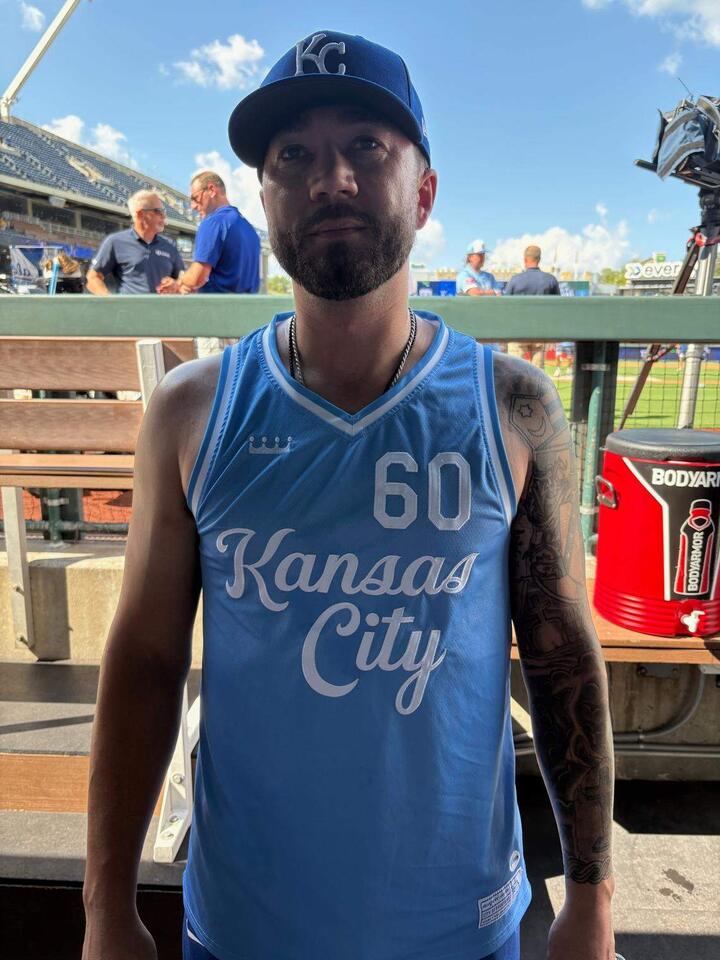 Fans can buy Royals-themed basketball jerseys like ones Bobby Witt Jr. gave team