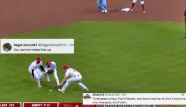 “Most Ridiculous Thing I’ve Ever Seen” –  MLB Fans Drop Wild Reactions To Cardinals’ Infield Blunder