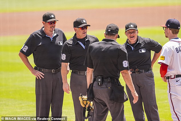 Pawol appeared in high spirits as she chatted to her officiating crew before the game began