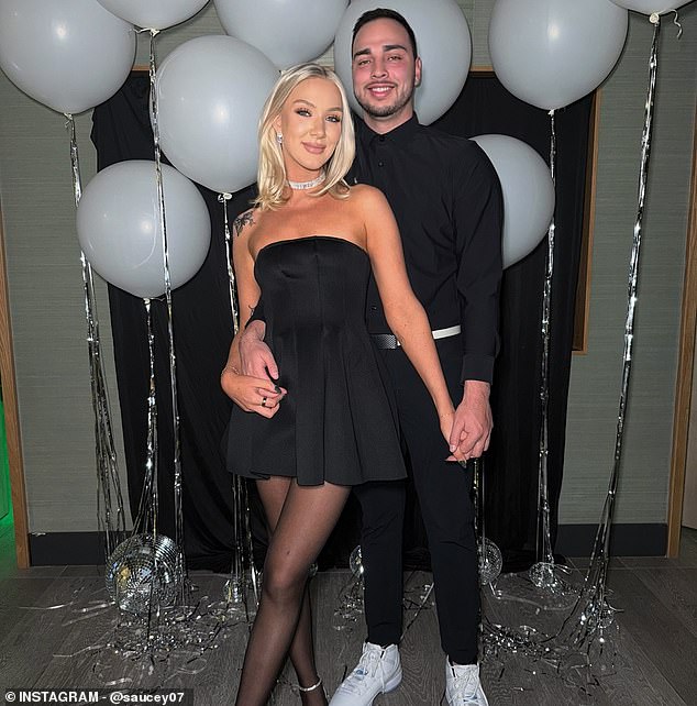 A now-deleted Instagram account sent the vile messages to Saucedo and his partner