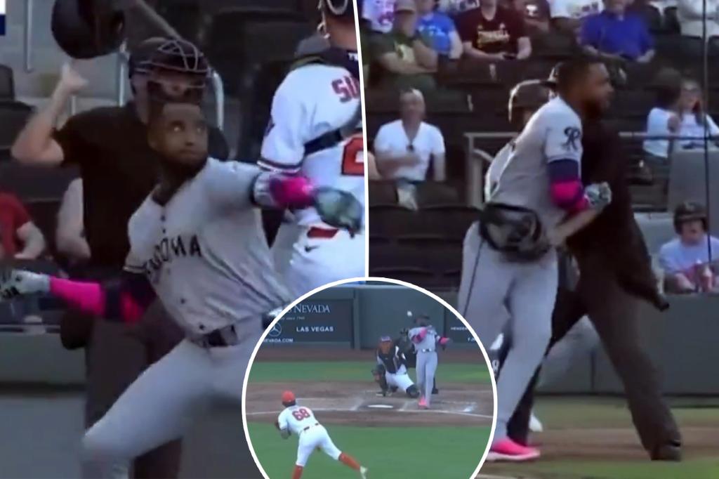 Mariners’ Victor Robles launches bat at pitcher in wild scene as he rehabs injury
