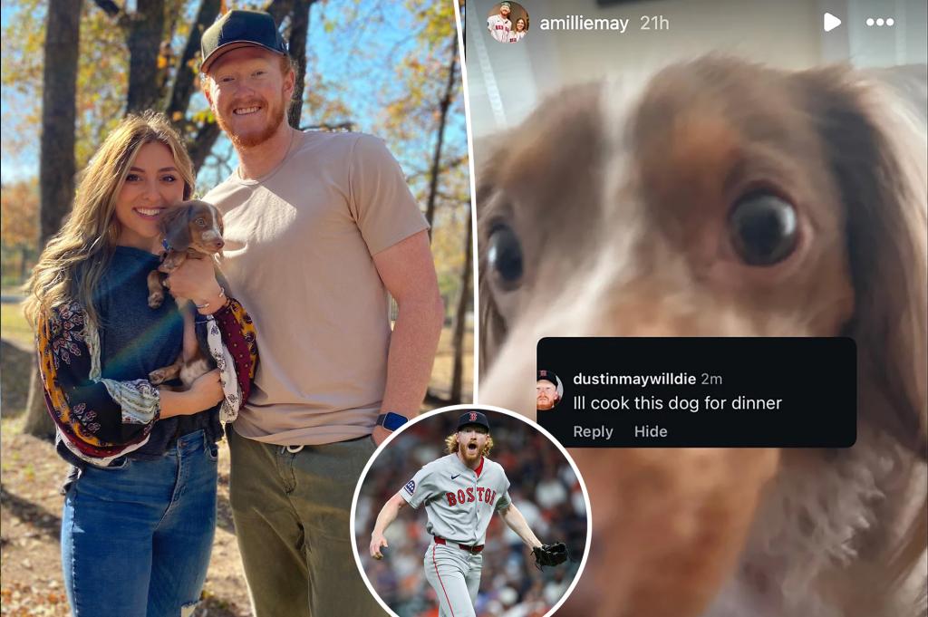 Angry fan threatens to murder Dustin May's dog after Red Sox loss