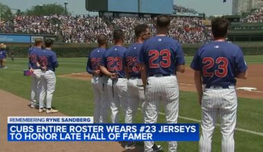 Ryne Sandberg death: Chicago Cubs honor late Hall of Fame second baseman with blank #23 jerseys, raise money for cancer research