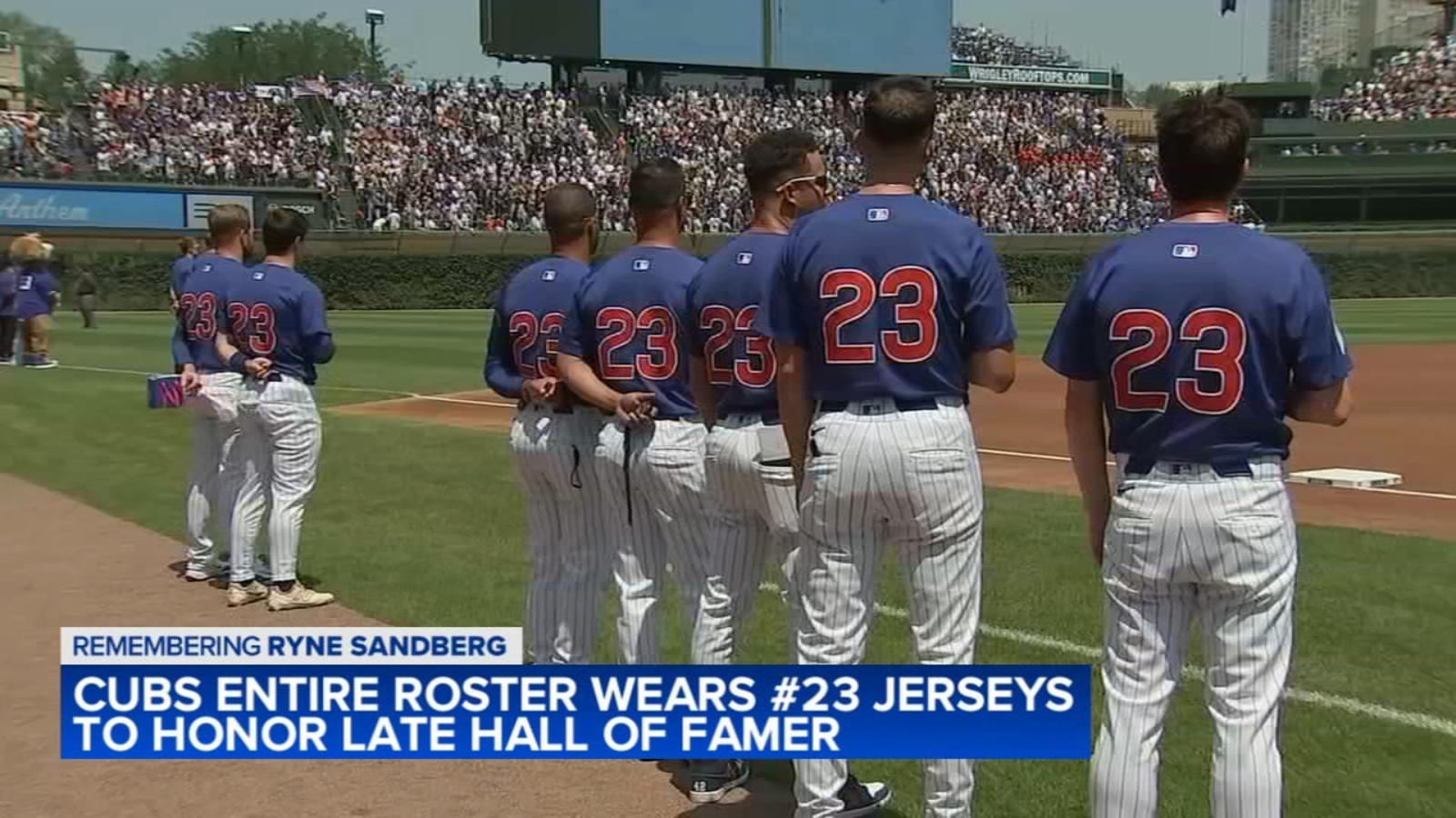 Ryne Sandberg death: Chicago Cubs honor late Hall of Fame second baseman with blank #23 jerseys, raise money for cancer research