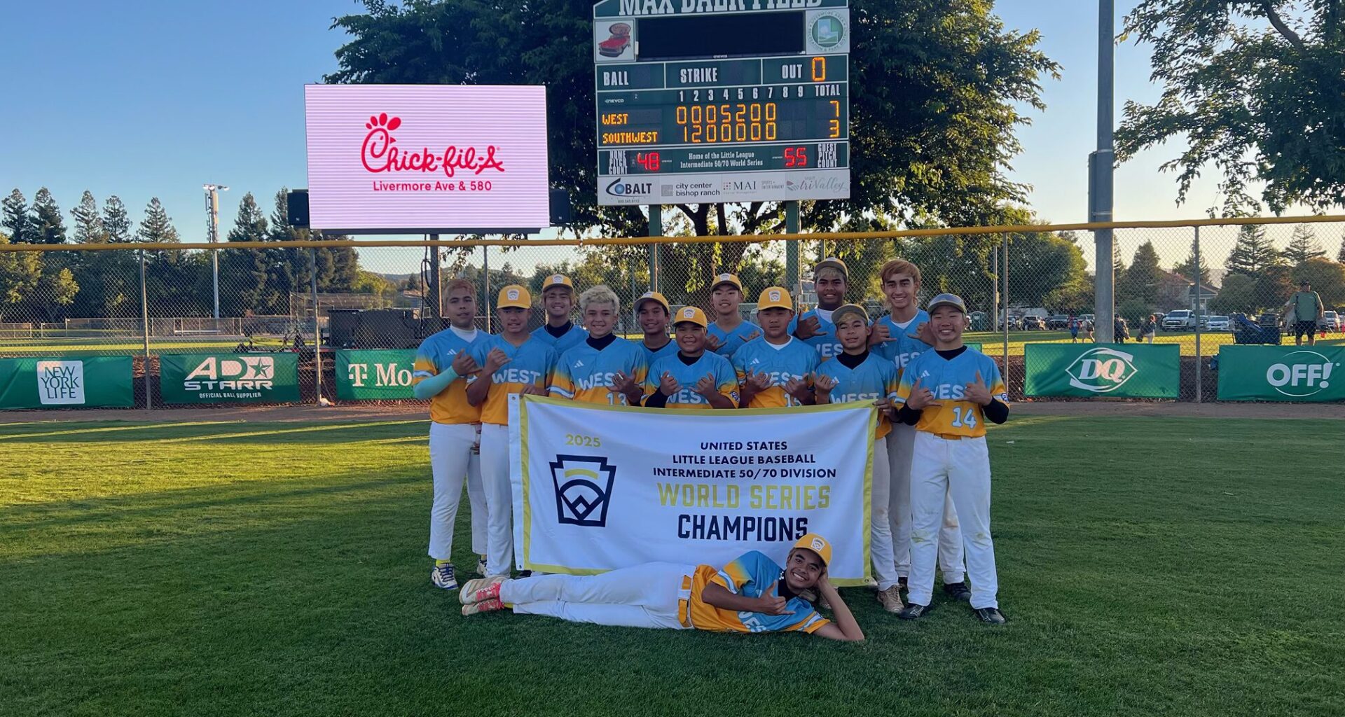 NATIONAL CHAMPS: Central East Maui overcomes 3-0 deficit to claim U.S. title at Intermediate 50/70 World Series, play for world championship Sunday at 3 p.m. : Maui Now