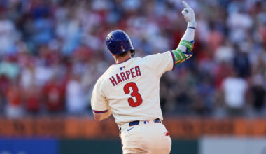 Bryce Harper #3 of the Philadelphia Phillies