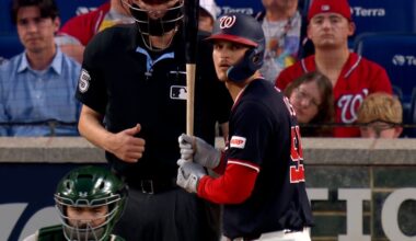 Athletics Rout Nationals 16-7 in Offensive Surge