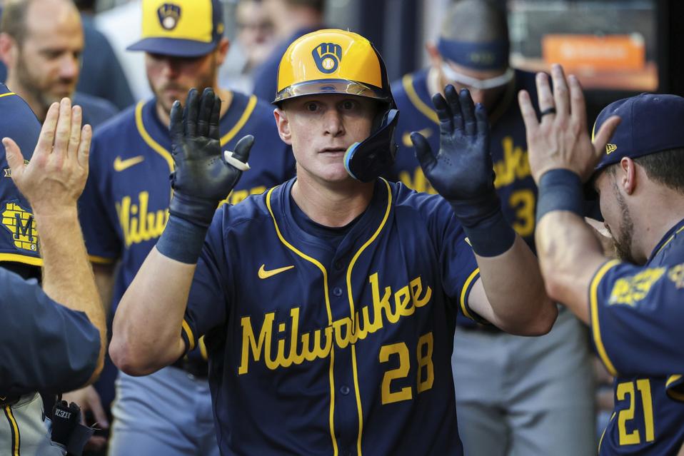 Brewers Braves Baseball