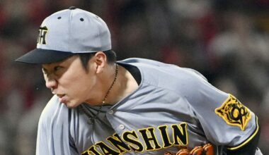 Baseball: Tigers' Ishii ties NPB record 39 straight scoreless innings