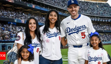 Vanessa Bryant’s daughter Bianka Bryant steals show after delivering an impressive first pitch at Los Angeles Dodgers Game honoring Kobe Bryant | NBA News