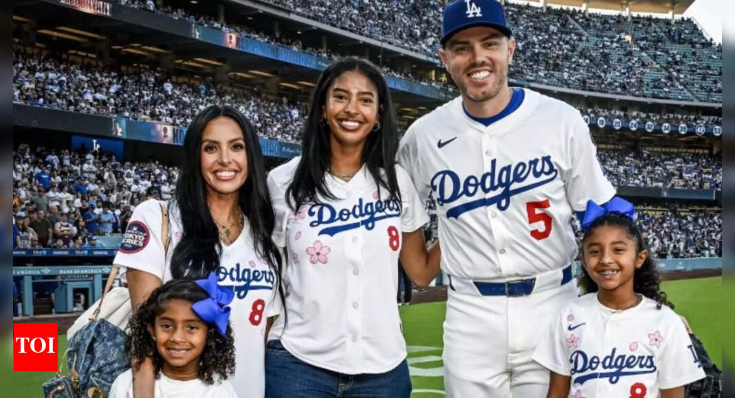 Vanessa Bryant’s daughter Bianka Bryant steals show after delivering an impressive first pitch at Los Angeles Dodgers Game honoring Kobe Bryant | NBA News