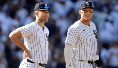 Yankees rethinking how often to use Giancarlo Stanton in the outfield