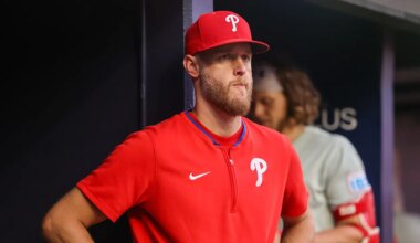 Phillies ace Zack Wheeler sidelined with blood clot, status unclear