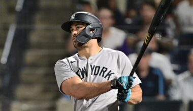 Yankees' Giancarlo Stanton, Austin Wells homer in 10th to sink Rays