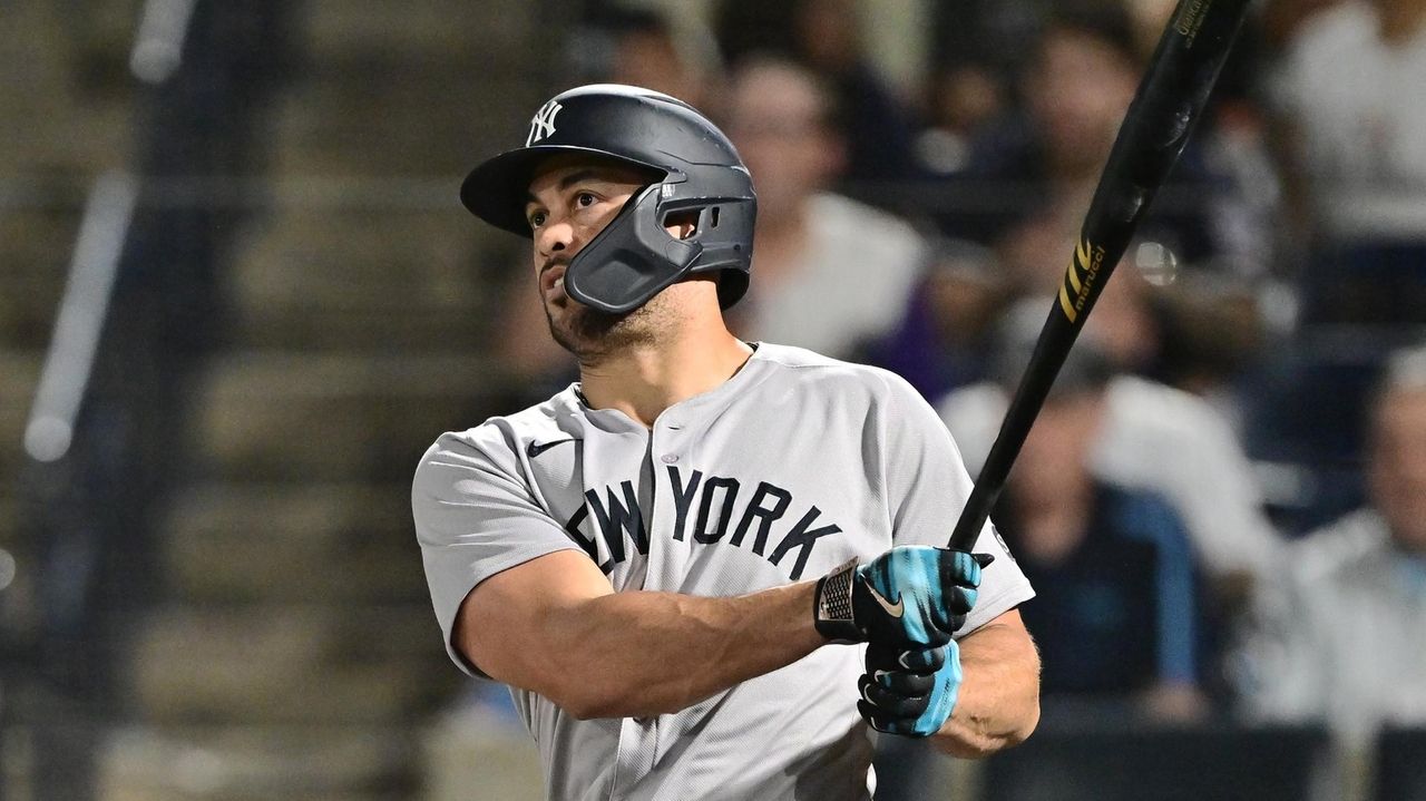 Yankees' Giancarlo Stanton, Austin Wells homer in 10th to sink Rays