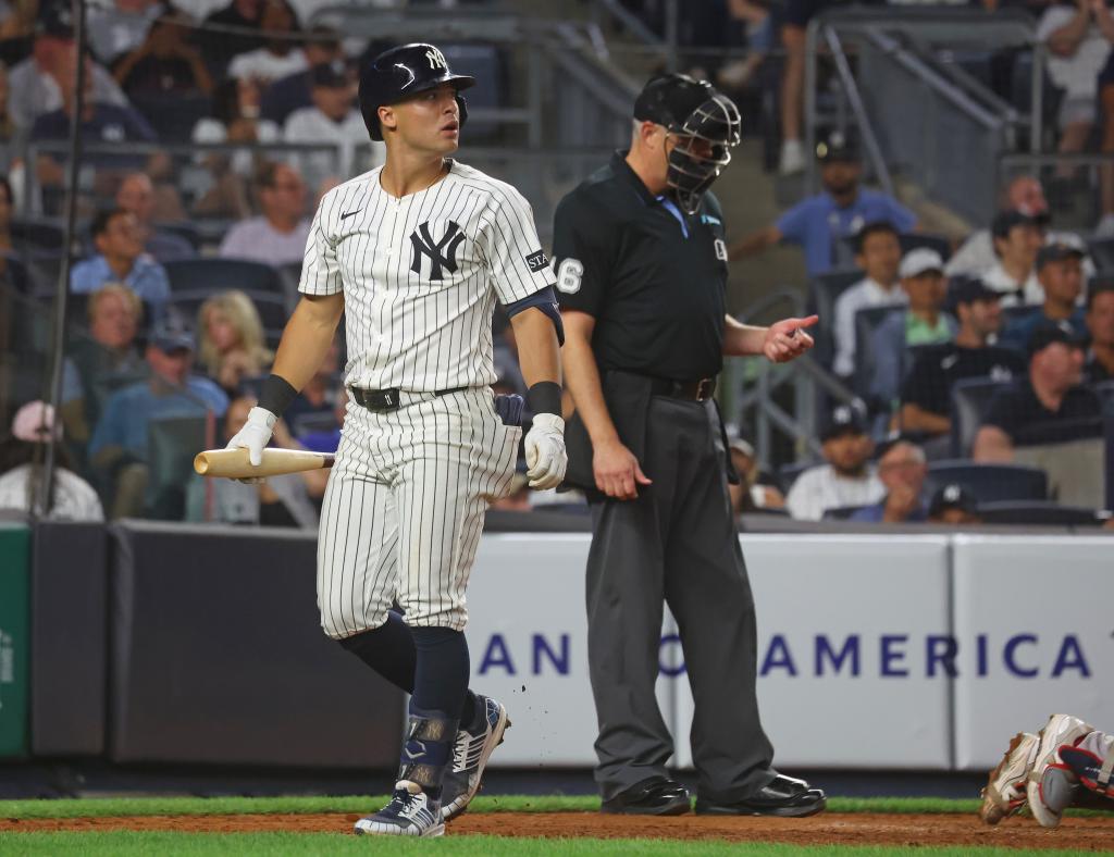 Yankees' Anthony Volpe booed after strikeout, makes mental error