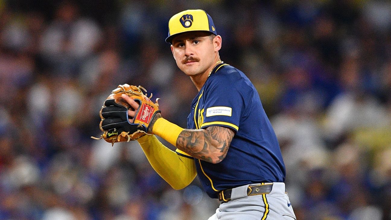 Brewers SS Joey Ortiz goes on IL with left hamstring strain