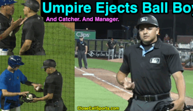 Umpire Ejects Batboy (Ballboy?) After Controversial Call