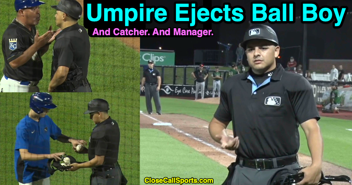 Umpire Ejects Batboy (Ballboy?) After Controversial Call