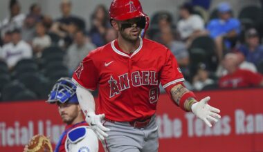Angels get 1st-pitch HR in a 4-0 win over Rangers and deGrom with manager Ron Washington watching