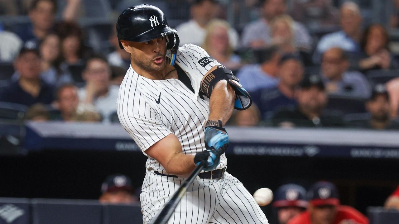 Yankees' Stanton homers, drives in all five runs to beat Nationals